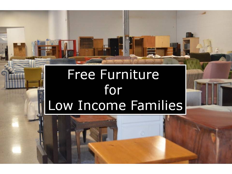 Get Free Furniture For Low Income Families 